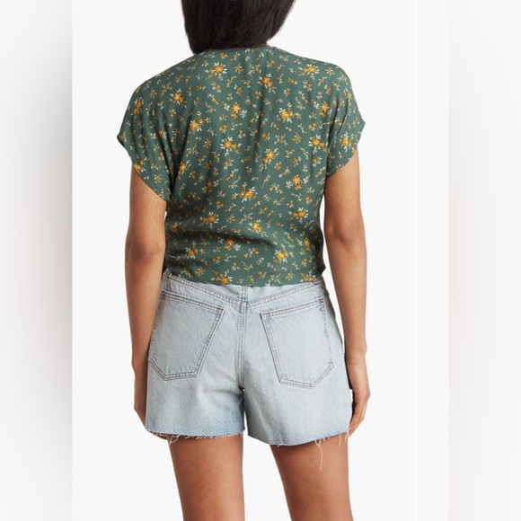 Madewell Sash Tie Wrap Top - Picture 2 of 9